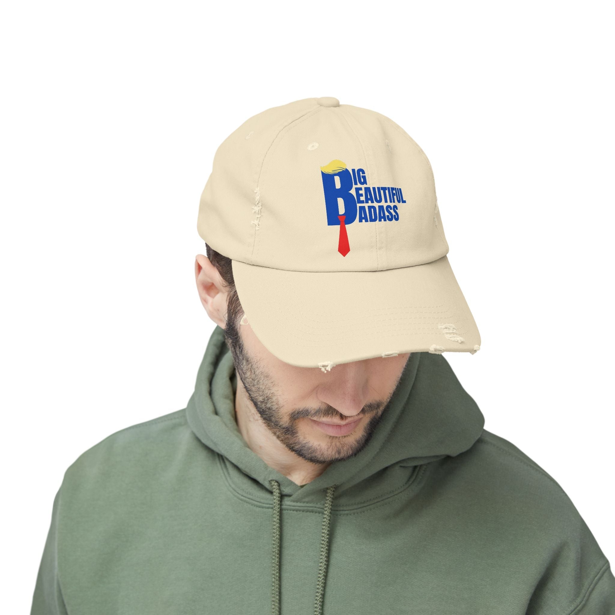 Big Beautiful Badass Unisex Distressed Hat - Hats, Baseball & Trucker - EpiAl's Shop