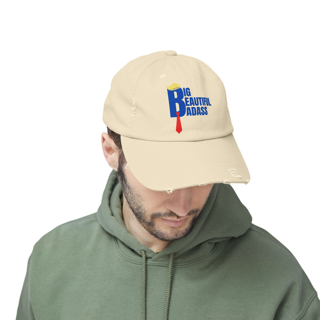 Big Beautiful Badass Unisex Distressed Hat - Hats, Baseball & Trucker - EpiAl's Shop