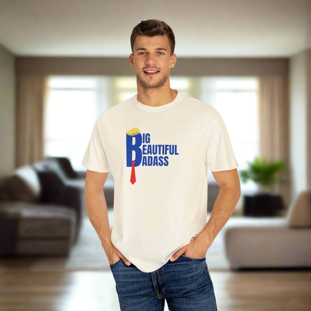 Big Beautiful Badass Unisex Garment - Dyed T-Shirt - Clothing, T-shirts - EpiAl's Shop