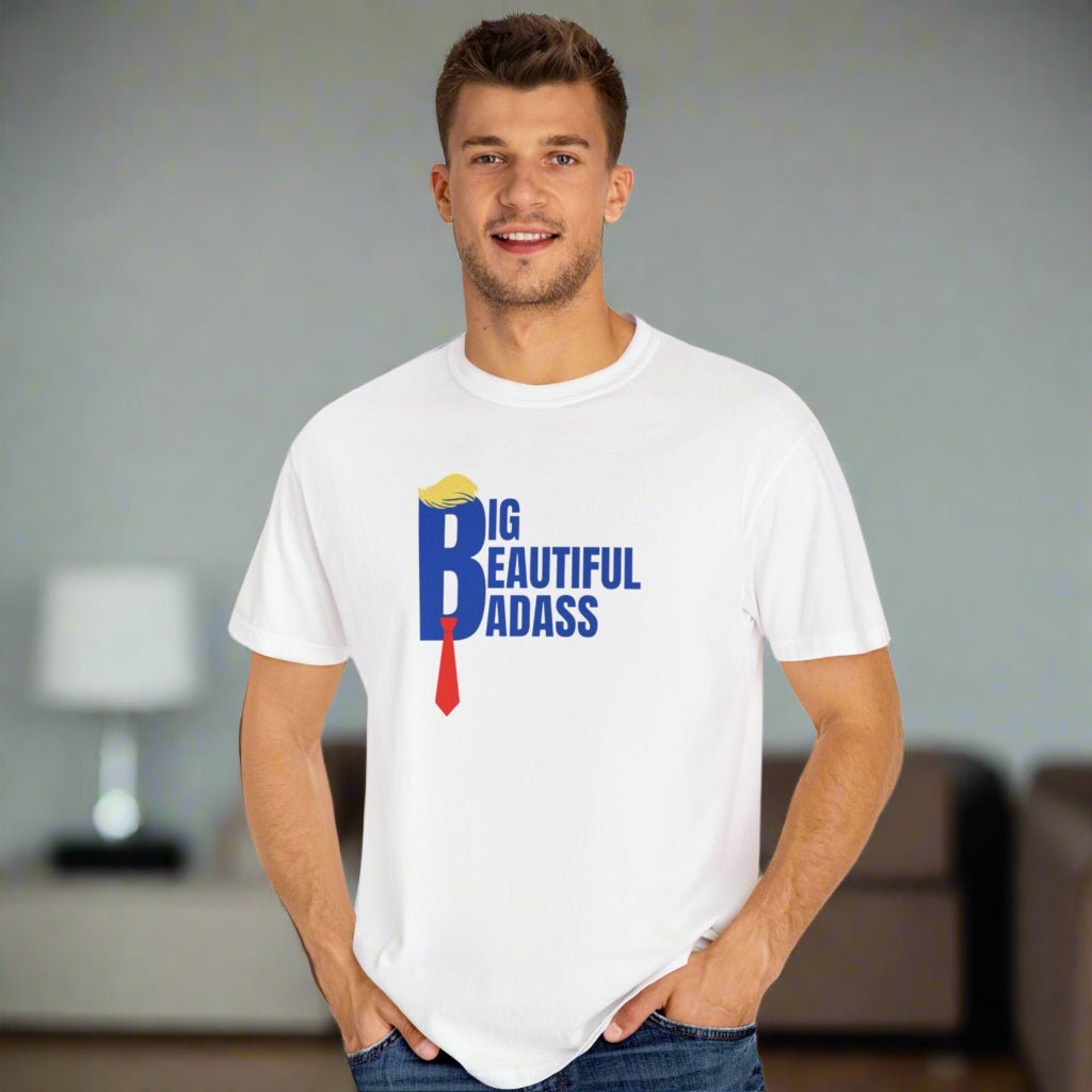 Big Beautiful Badass Unisex Garment - Dyed T-Shirt - Clothing, T-shirts - EpiAl's Shop