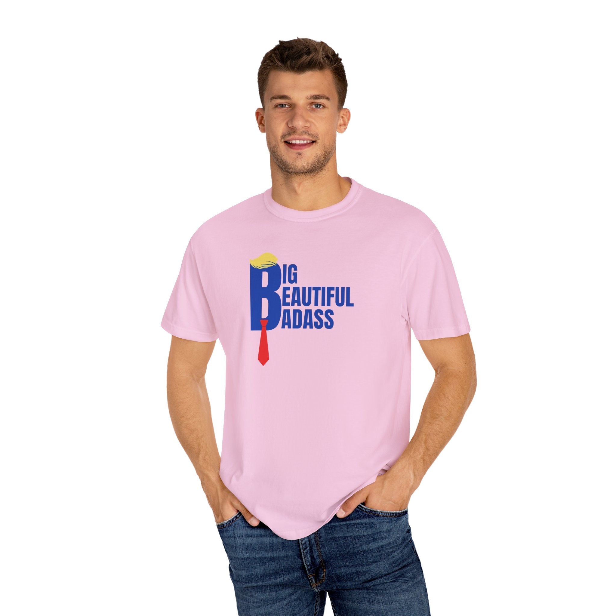 Big Beautiful Badass Unisex Garment - Dyed T-Shirt - Clothing, T-shirts - EpiAl's Shop