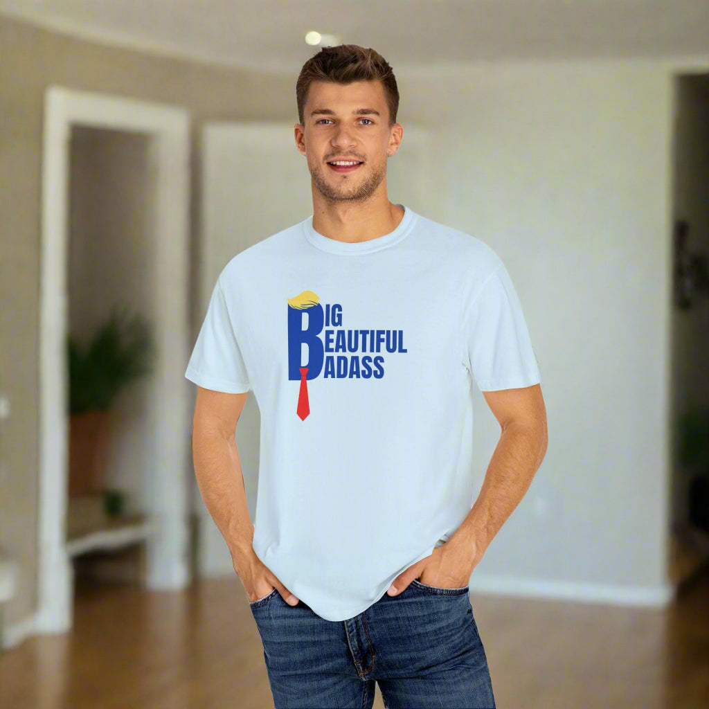 Big Beautiful Badass Unisex Garment - Dyed T-Shirt - Clothing, T-shirts - EpiAl's Shop