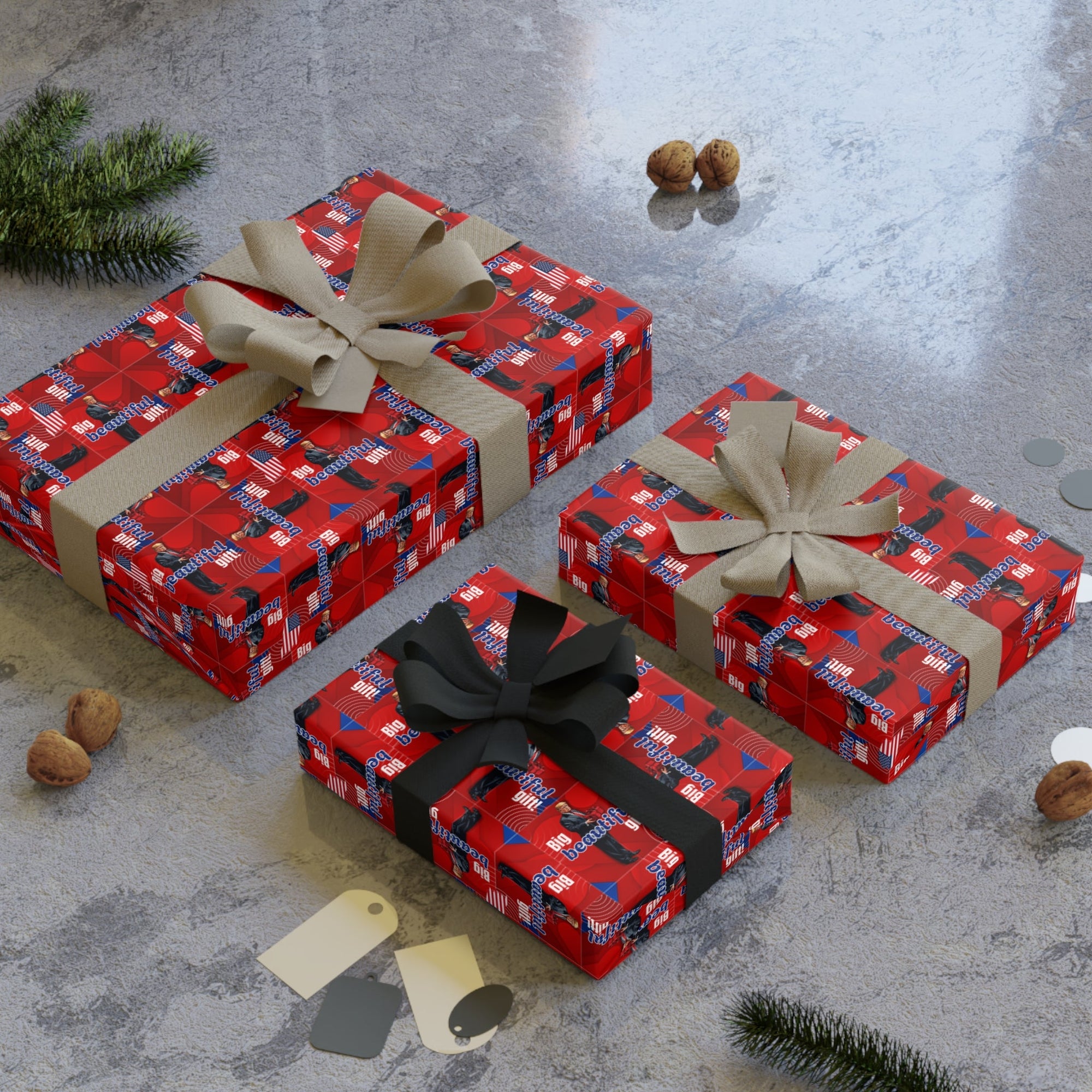 Big Beautiful Gift from Trump Gift Wrapping Paper Roll - Paper Products, Gift Wrapping Paper - EpiAl's Shop