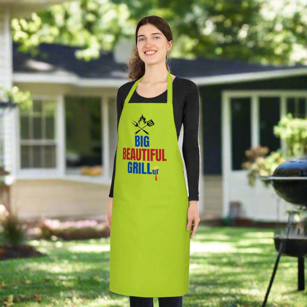Big Beautiful Griller Cotton Apron - Fun BBQ Cooking Gift - Accessories, Kitchen, Aprons - EpiAl's Shop