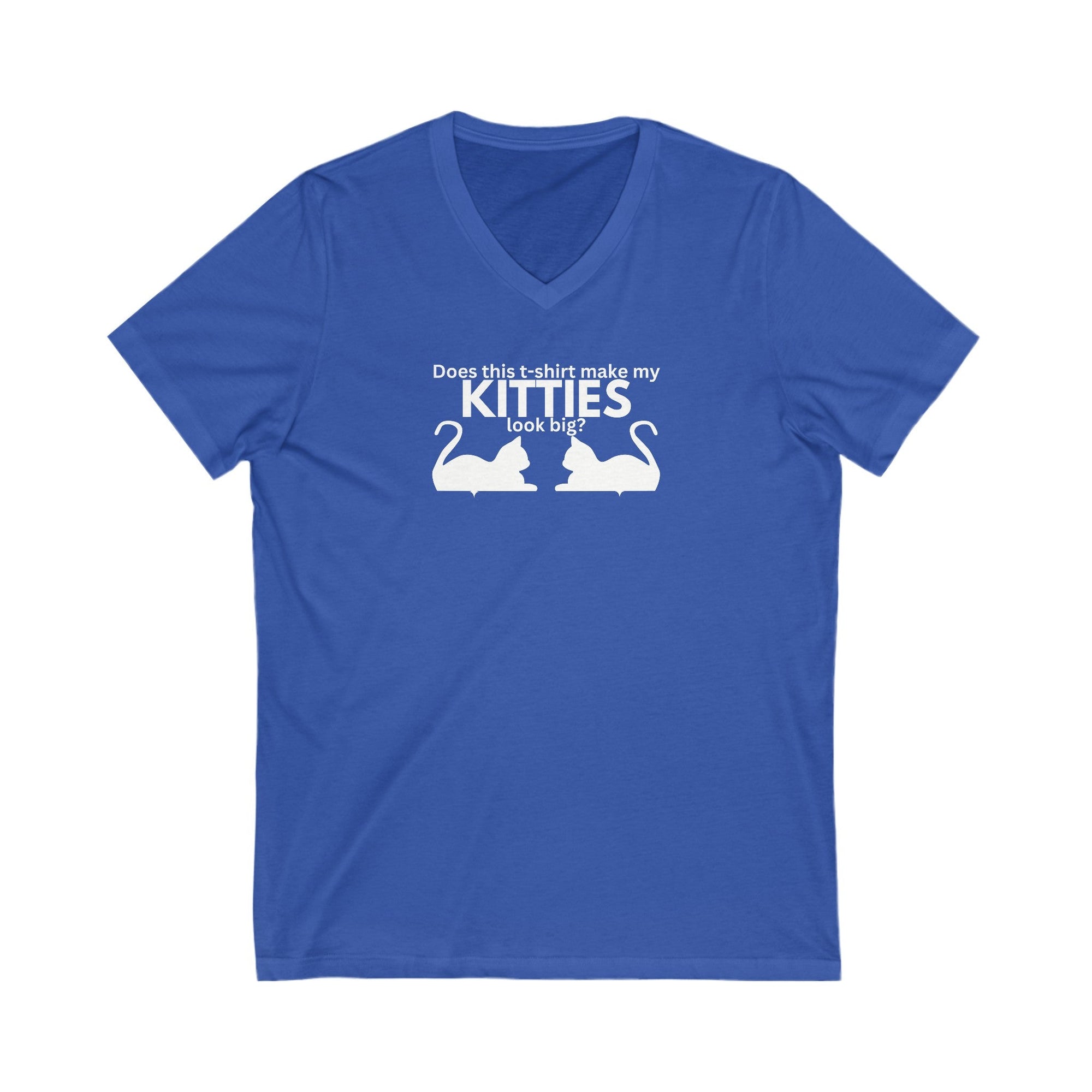 Big Kitties Unisex Jersey Short Sleeve V - Neck Tee - V - neck - Epileptic Al’s Shop