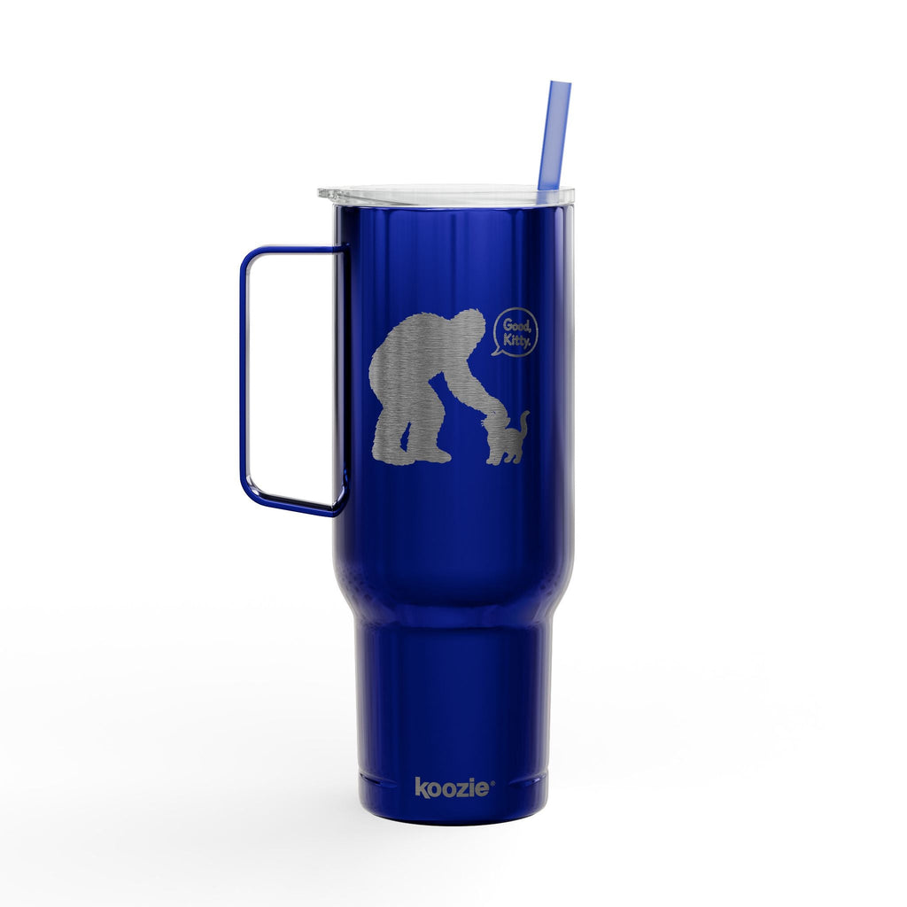 Bigfoot & Cat “Good, Kitty.” 40 oz Insulated Tumbler - Drinkware, Tumblers & Travel Mugs - EpiAl's Shop