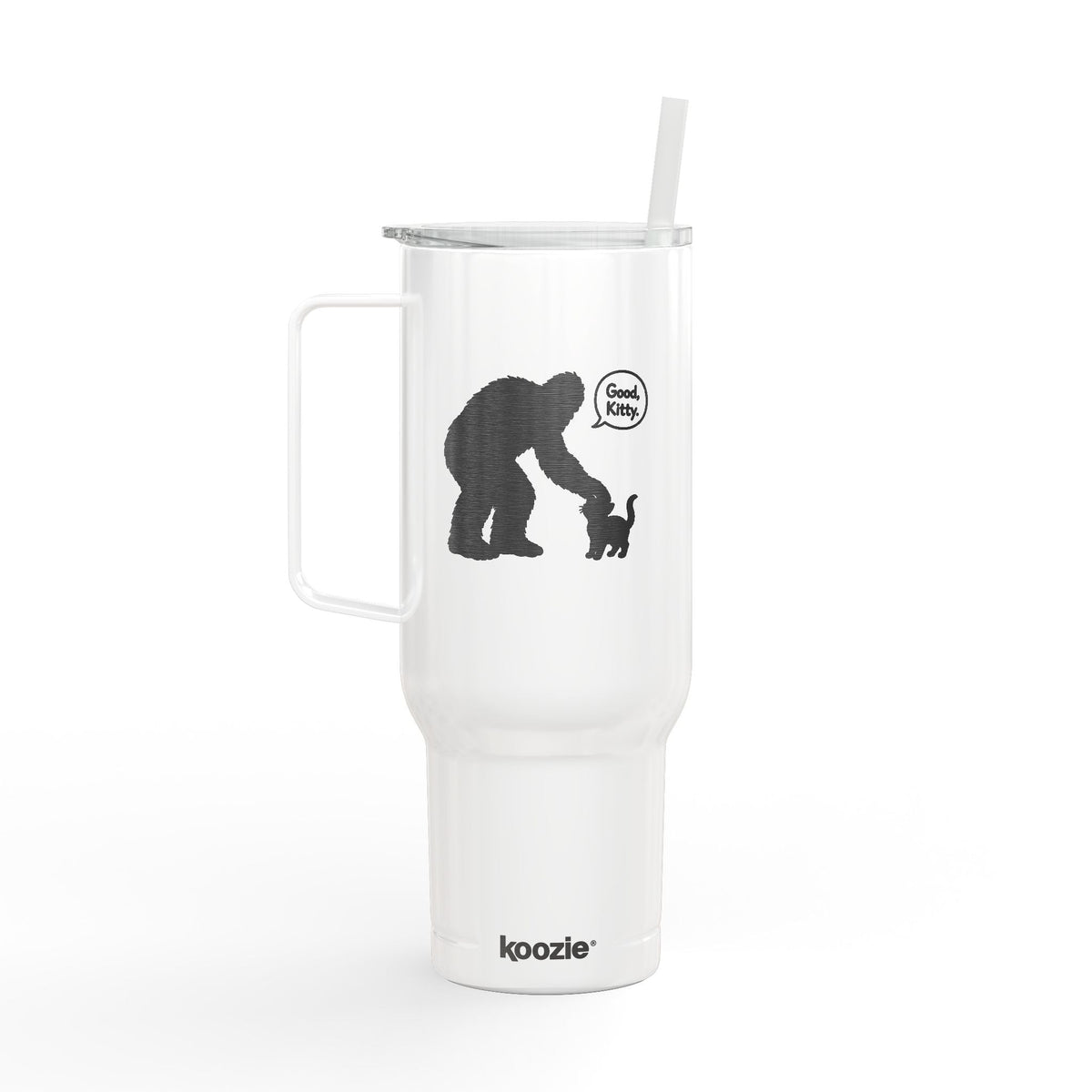 Bigfoot & Cat “Good, Kitty.” 40 oz Insulated Tumbler - Drinkware, Tumblers & Travel Mugs - EpiAl's Shop