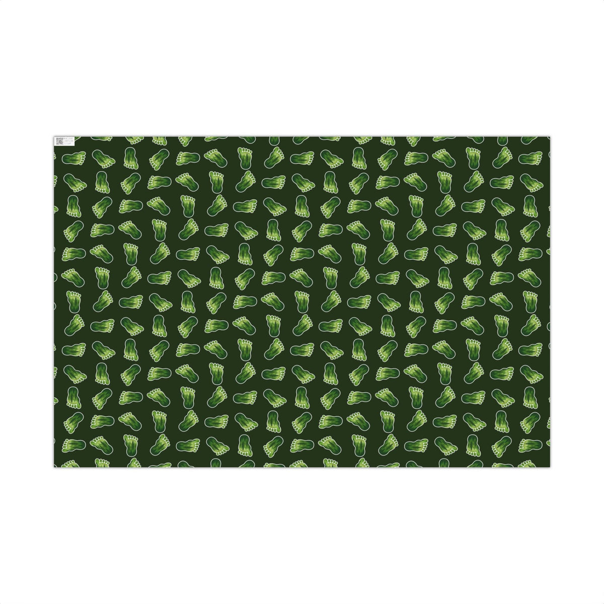 Bigfoot Footprint Wrapping Paper | Sasquatch Forest Gift Wrap | Cryptid All-Occasion Paper - Gift Wrap, Paper - EpiAl's Shop