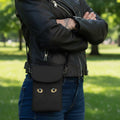 Black Cat Eyes Crossbody Phone Wallet | Minimalist Cat Phone Purse - Bags, Cell Phone Purse - EpiAl's Shop