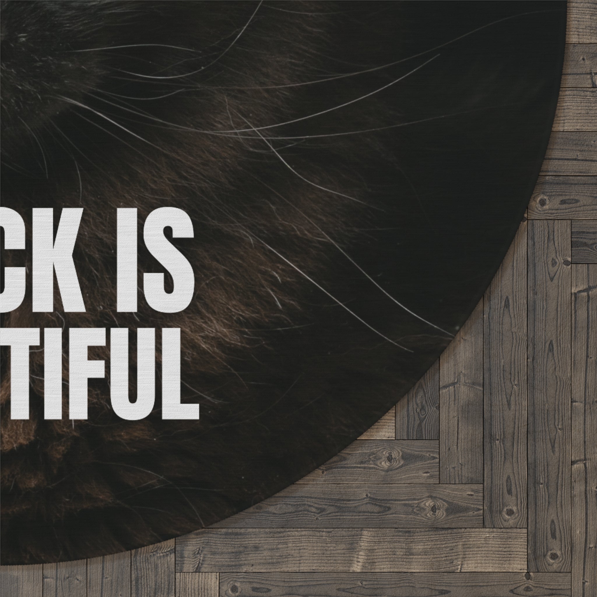 Black Cat Round Rug - 'Black Is Beautiful' - Decor, Home, Rugs & Doormats - EpiAl's Shop