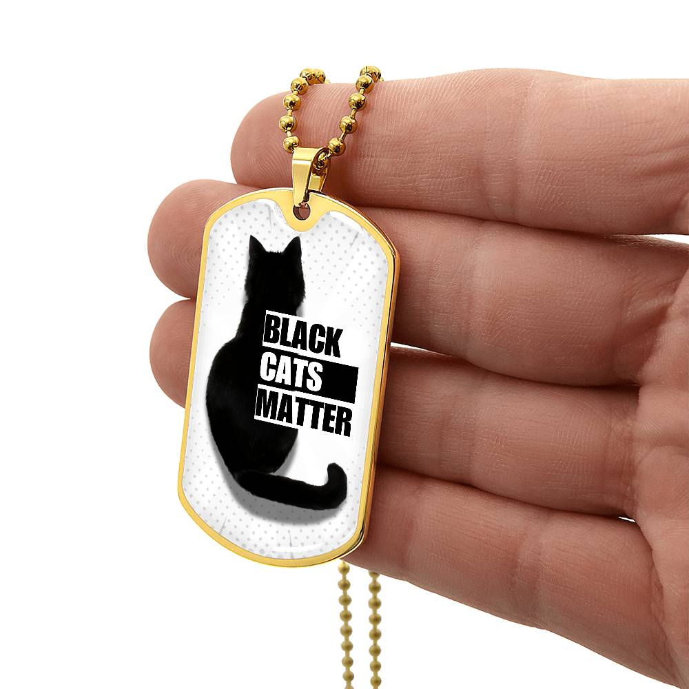 Black Cats Matter Necklace - Jewelry - Epileptic Al’s Shop