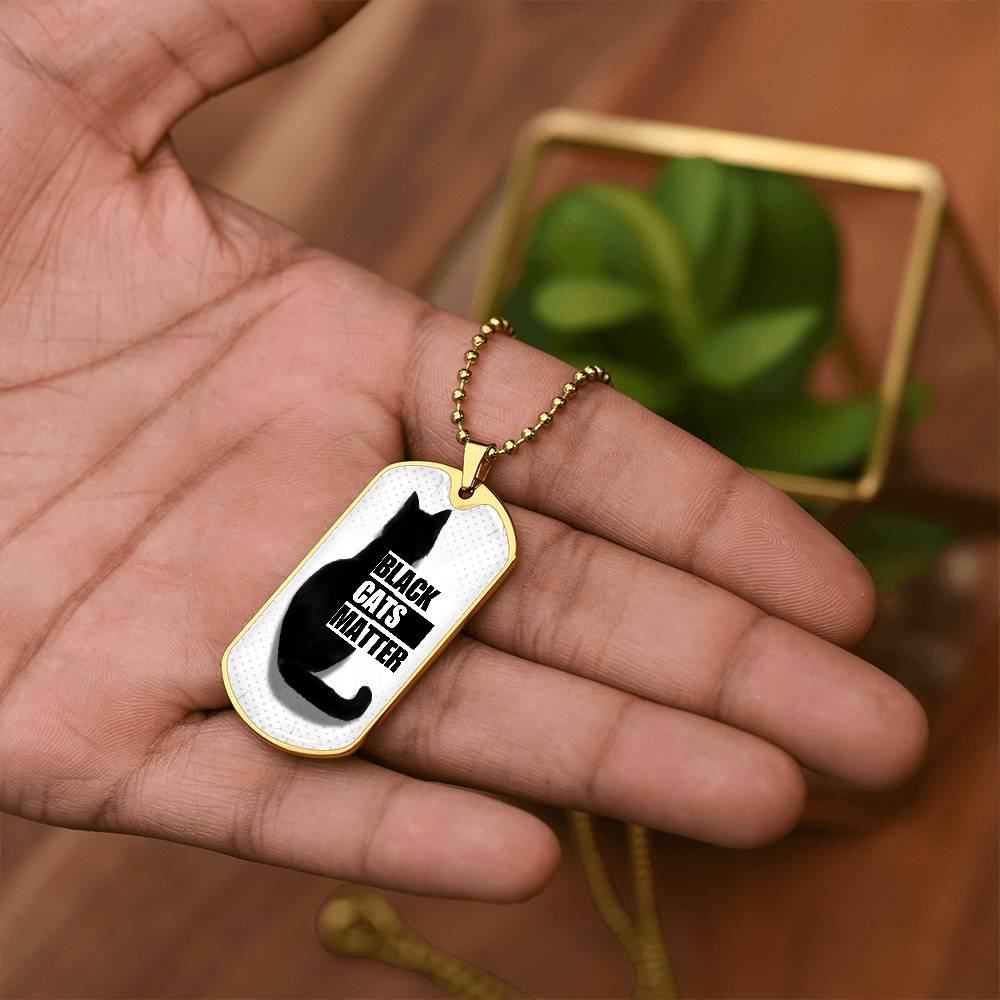 Black Cats Matter Necklace - Jewelry - Epileptic Al’s Shop