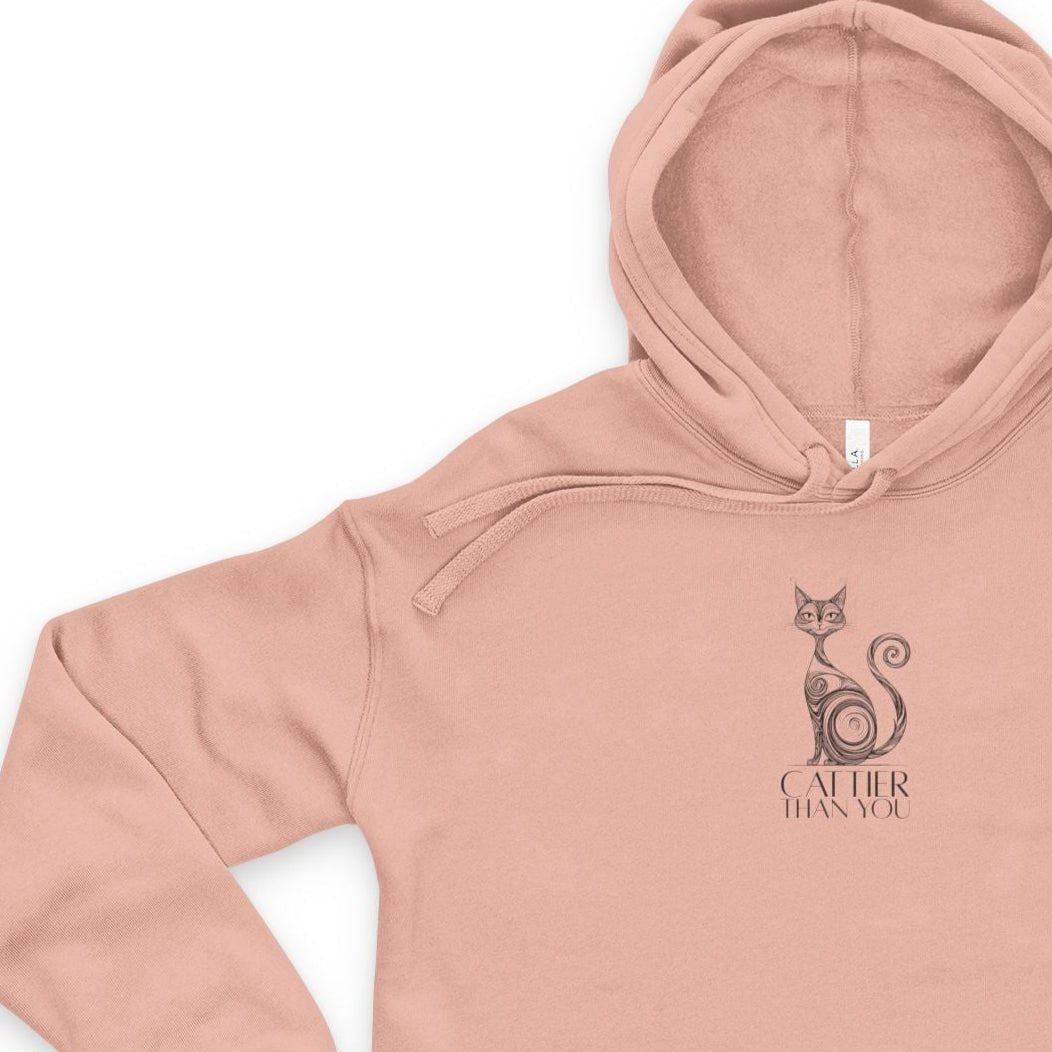 Black Catty Cat Women's Cropped Hoodie - Clothing, Hoodies - EpiAl's Shop