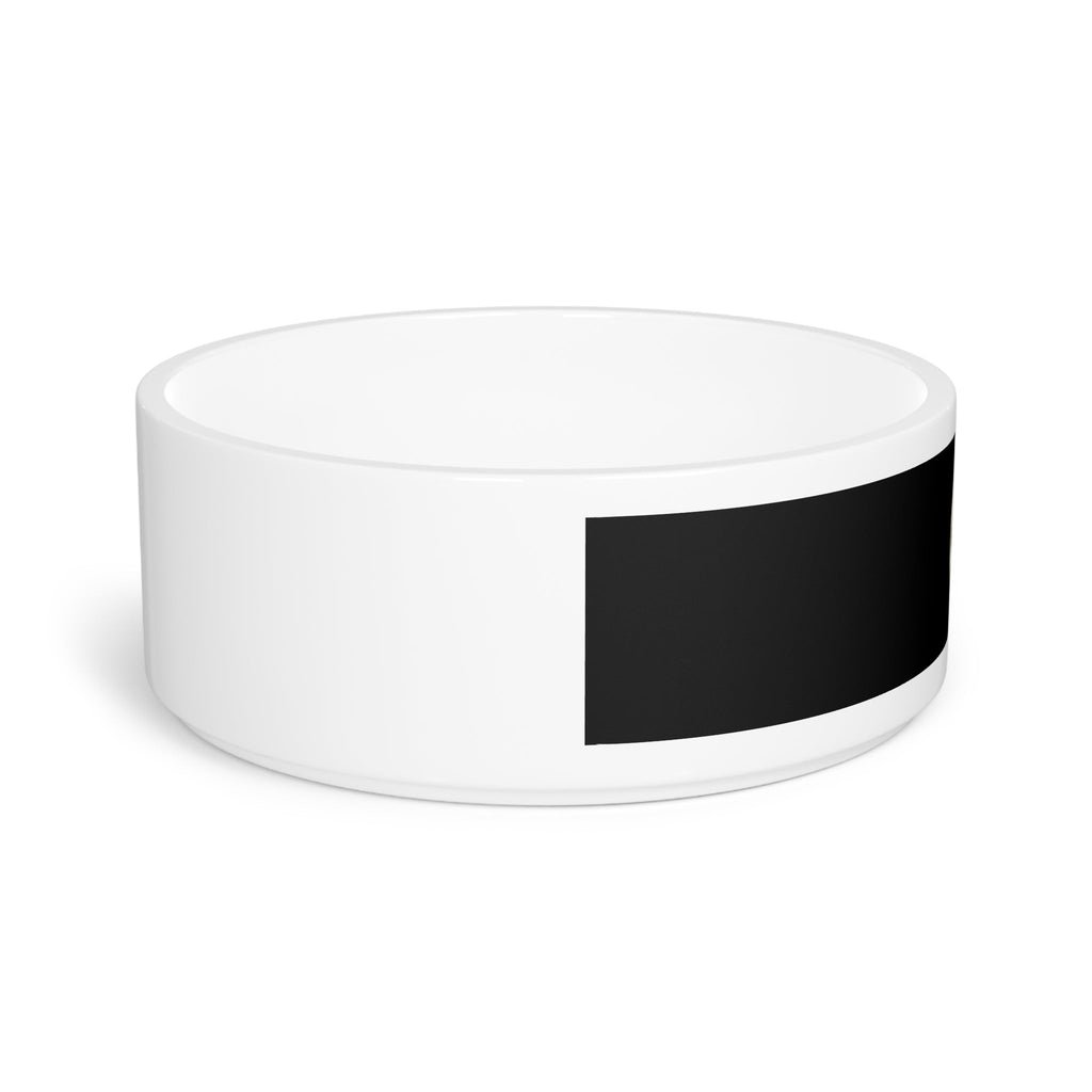 Black Ceramic Pet Bowl with Cat Accepted Emblem — Durable Food & Water Dish for Dogs & Cats - Pet Supplies, Bowls - EpiAl's Shop