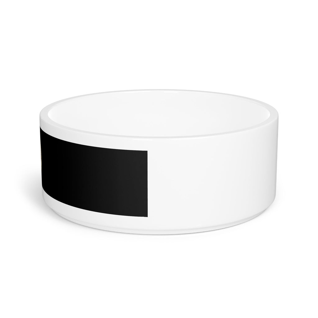 Black Ceramic Pet Bowl with Cat Accepted Emblem — Durable Food & Water Dish for Dogs & Cats - Pet Supplies, Bowls - EpiAl's Shop
