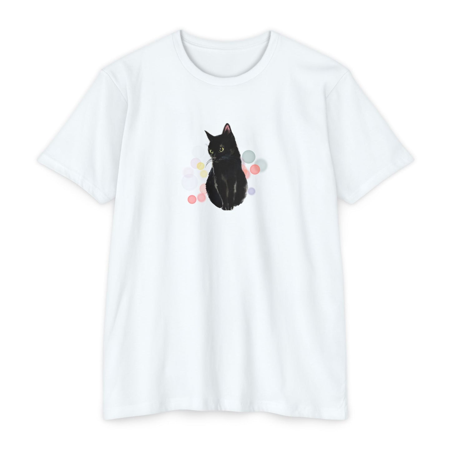 Black Kitty Unisex CVC Jersey T - shirt - T - Shirt - Epileptic Al’s Shop