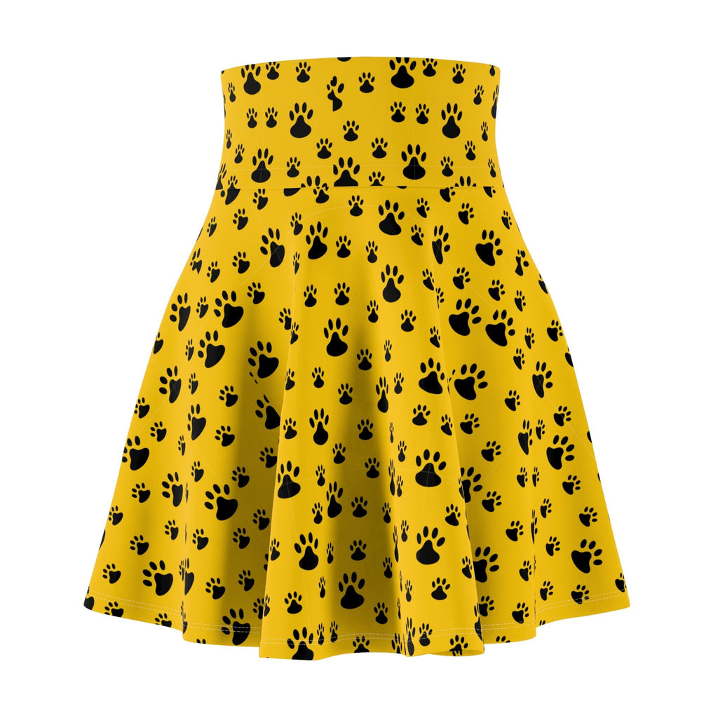 Black on Yellow Women's Skater Skirt - All Over Prints - Epileptic Al’s Shop