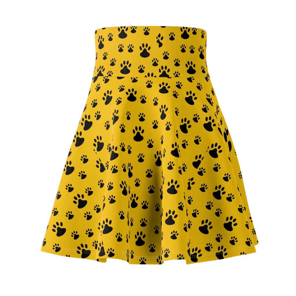 Black on Yellow Women's Skater Skirt - All Over Prints - Epileptic Al’s Shop