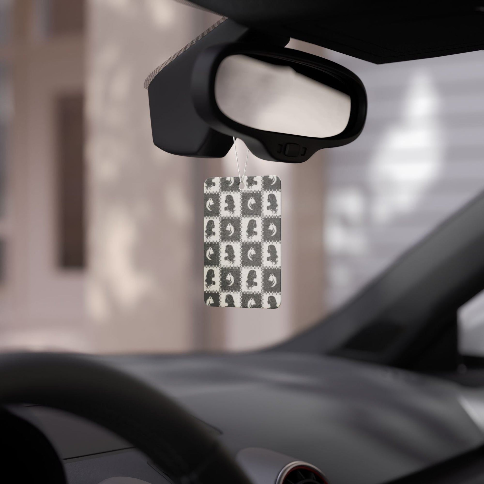 Black & White Cat Lady Car Air Freshener - Accessories, Auto, Air Fresheners - EpiAl's Shop