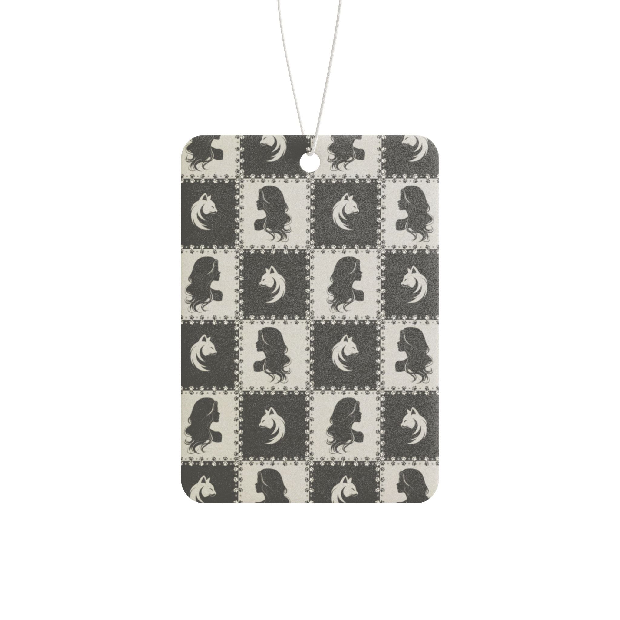 Black & White Cat Lady Car Air Freshener - Accessories, Auto, Air Fresheners - EpiAl's Shop