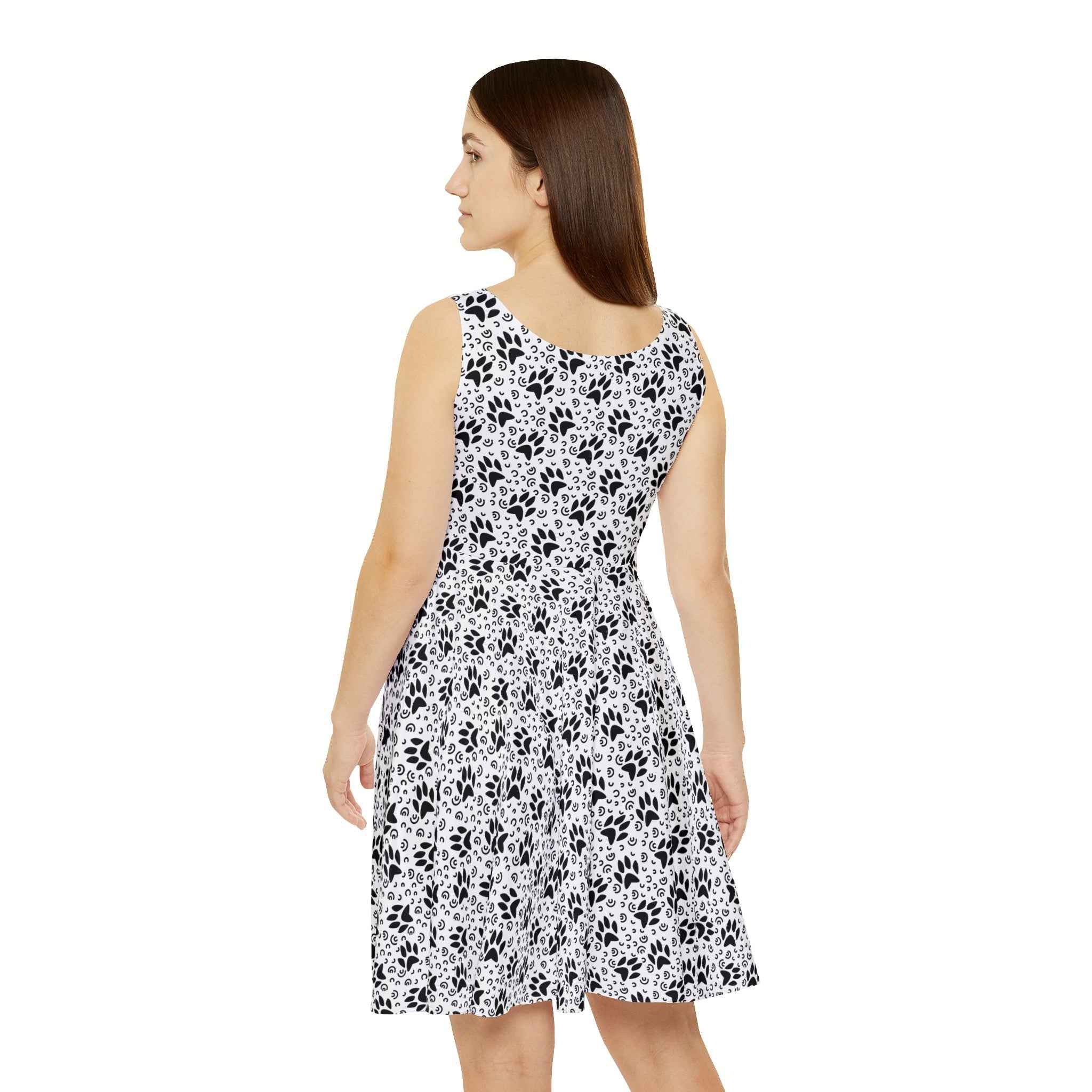 Black & White Women's Skater Dress - EpiAl's Shop