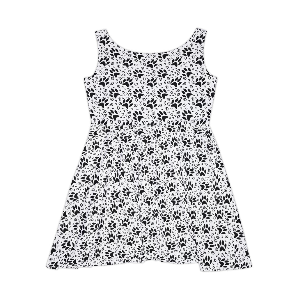 Black & White Women's Skater Dress - All Over Prints - Epileptic Al’s Shop