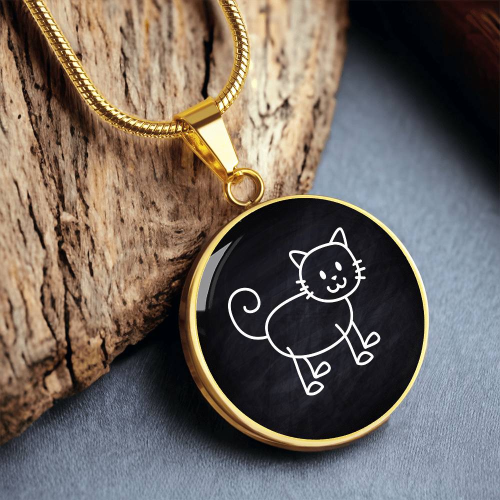 Blackboard Kitty Necklace - Jewelry - Epileptic Al’s Shop