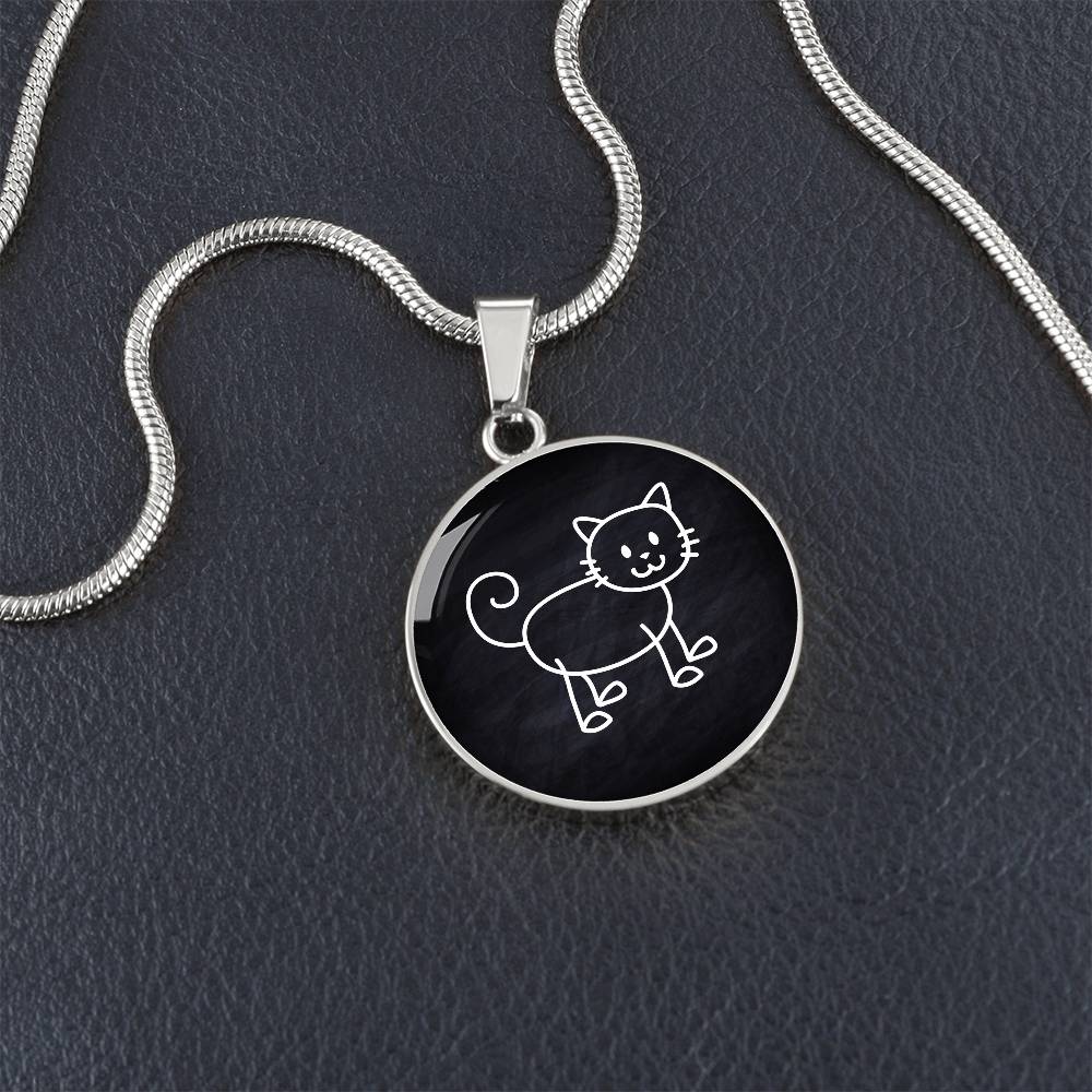Blackboard Kitty Necklace - Jewelry - Epileptic Al’s Shop