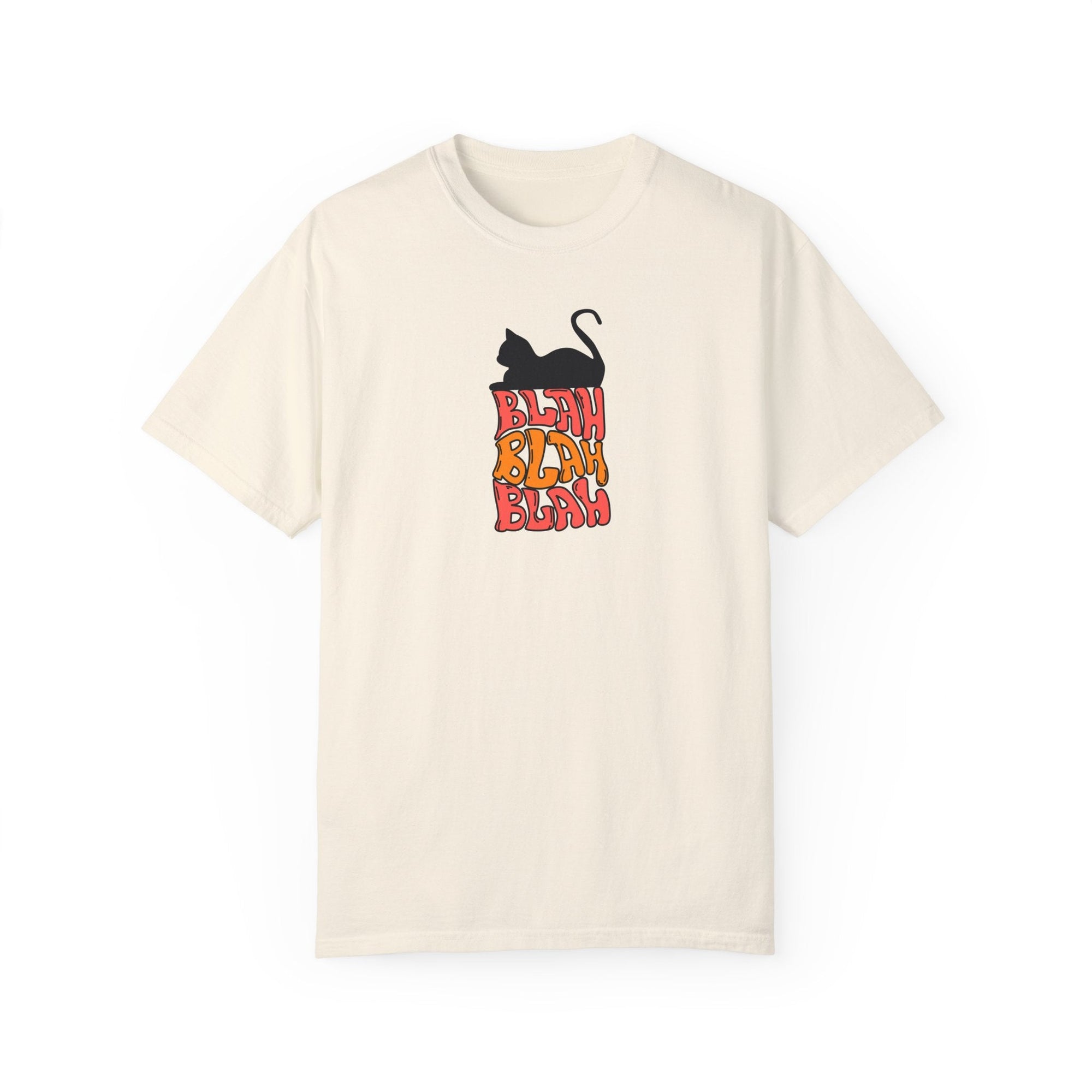 Blah Blah Blah Unisex Garment - Dyed T - shirt - T - Shirt - Epileptic Al’s Shop