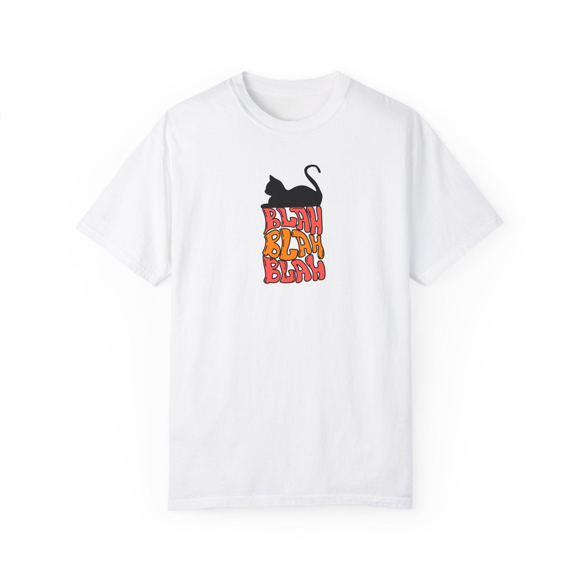 Blah Blah Blah Unisex Garment - Dyed T - shirt - T - Shirt - Epileptic Al’s Shop