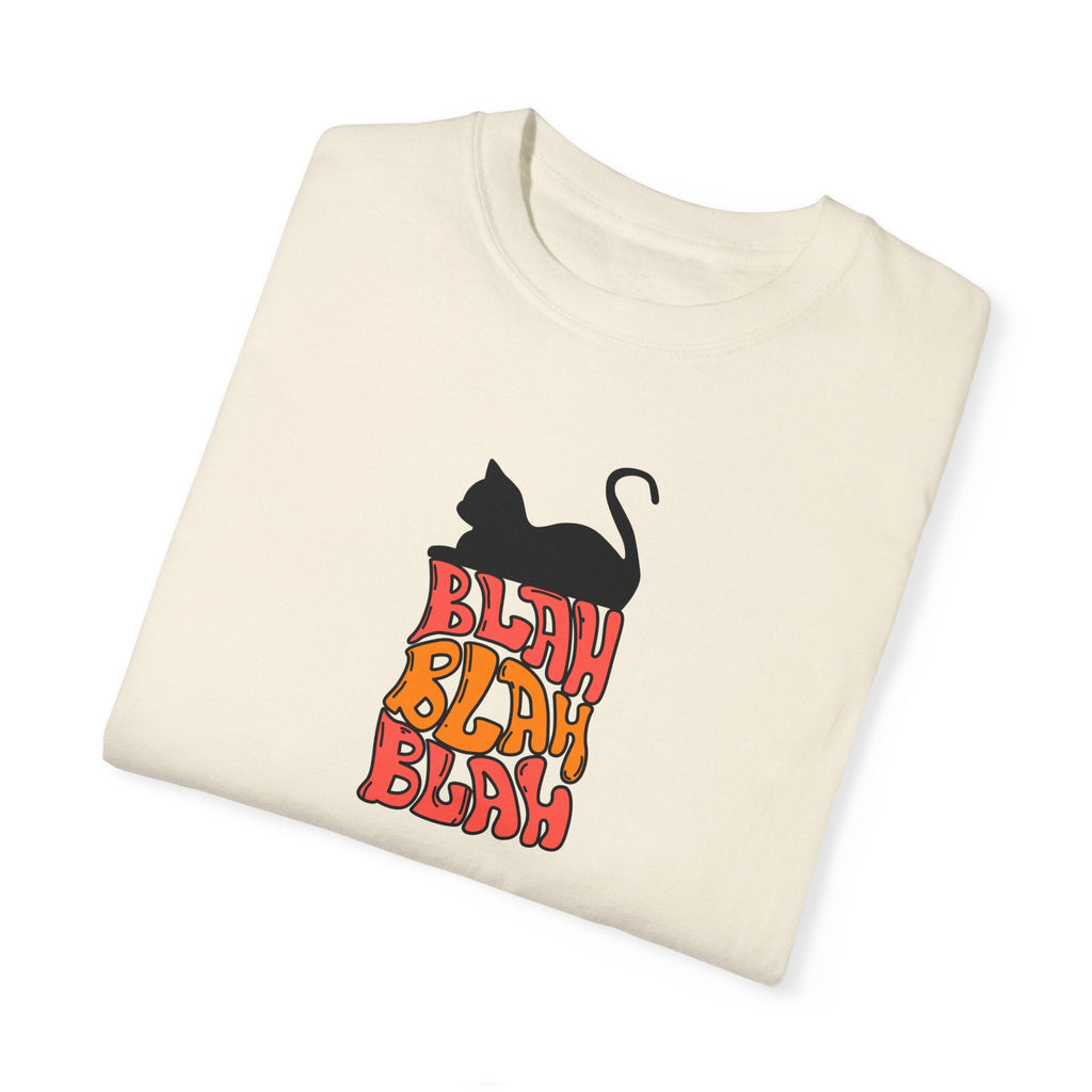 Blah Blah Blah Unisex Garment - Dyed T - shirt - T - Shirt - Epileptic Al’s Shop