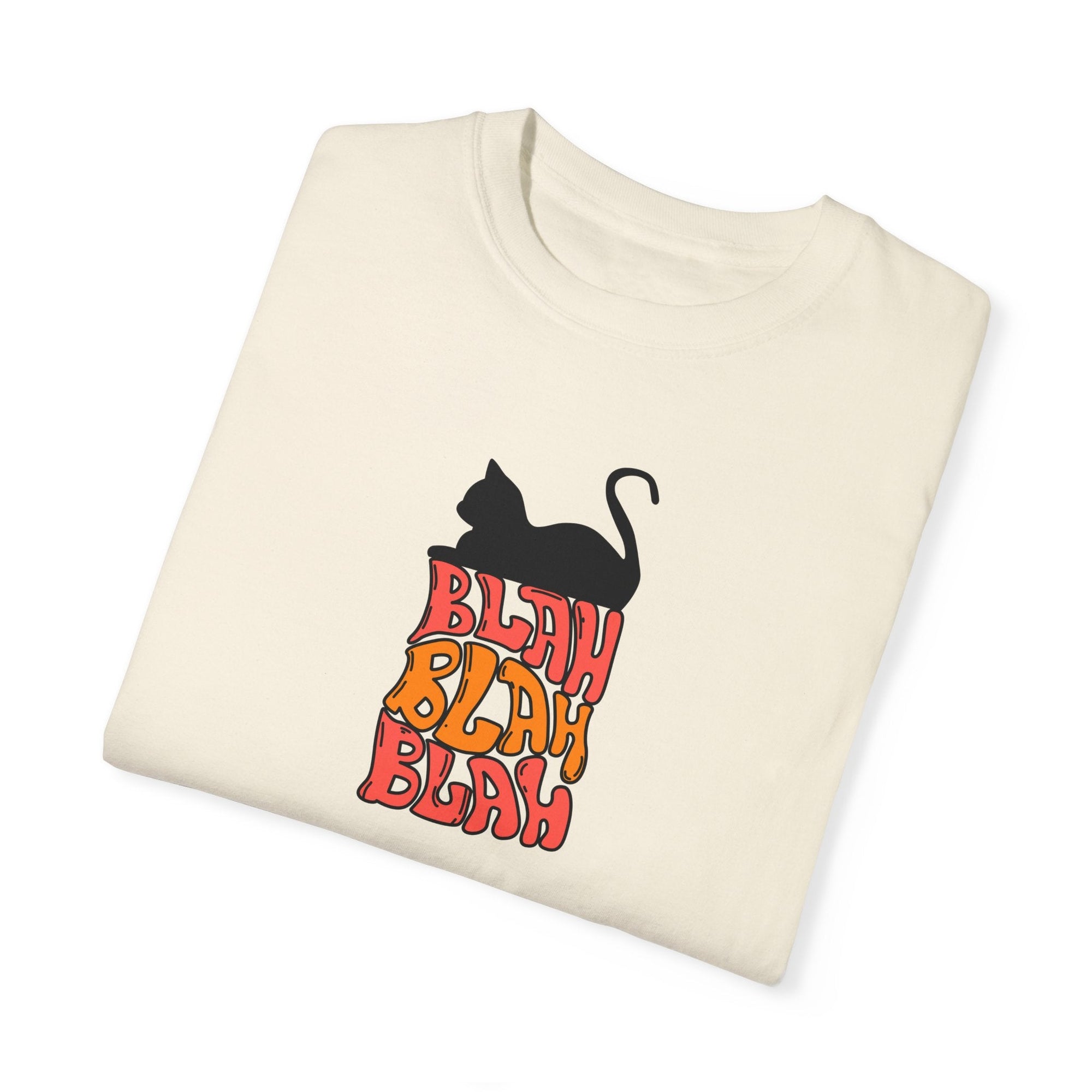 Blah Blah Blah Unisex Garment - Dyed T - shirt - T - Shirt - Epileptic Al’s Shop