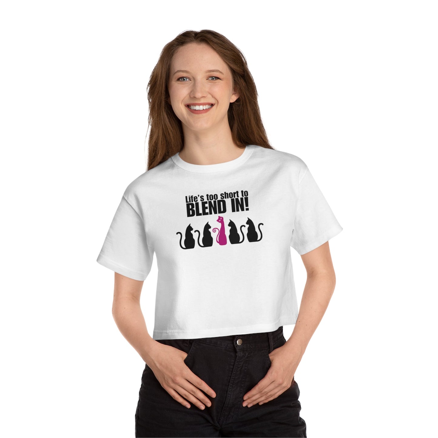 Blend Champion Women's Heritage Cropped T - Shirt - T - Shirt - Epileptic Al’s Shop