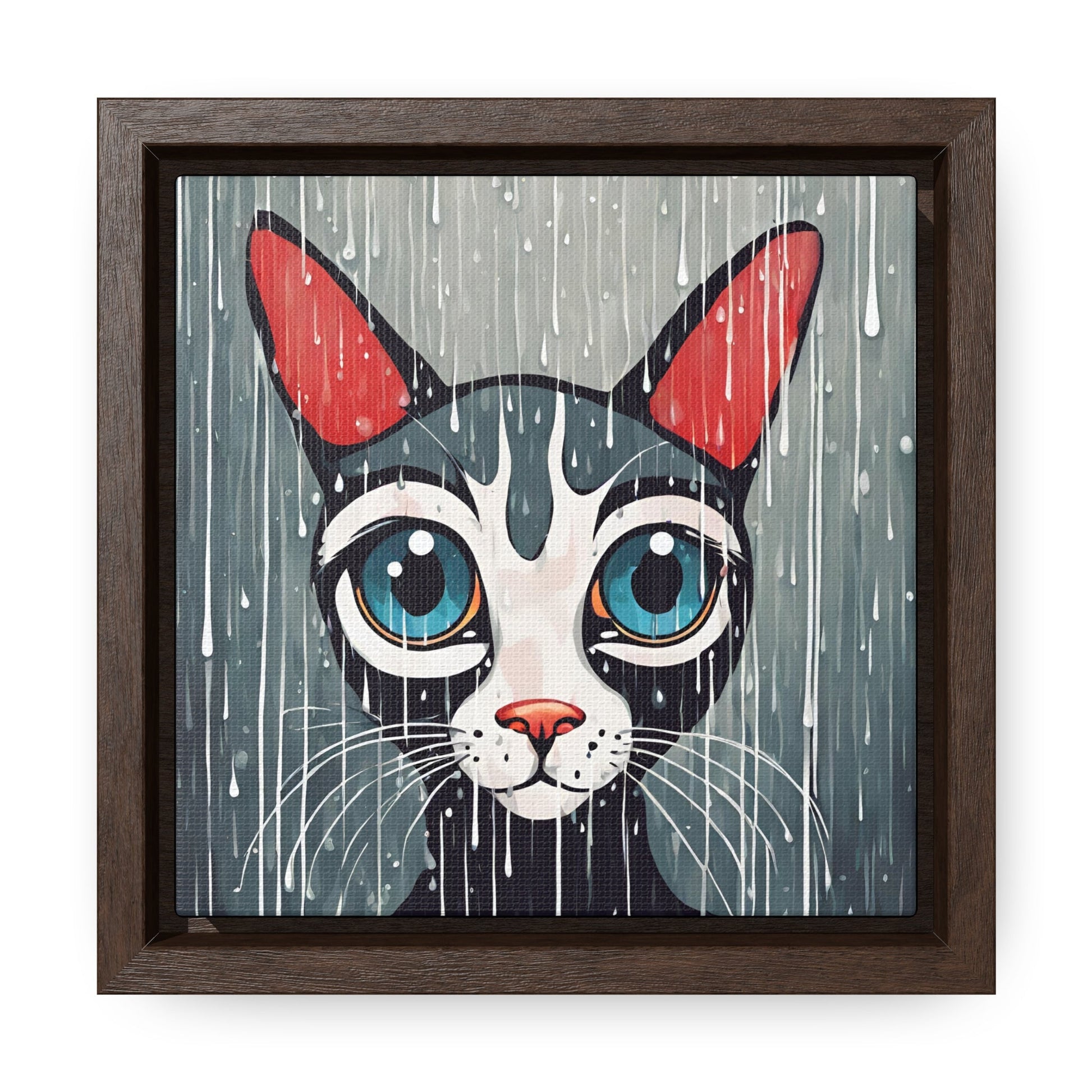 Blue Eyed Cat Gallery Canvas Wraps, Square Frame - Canvas - Epileptic Al’s Shop