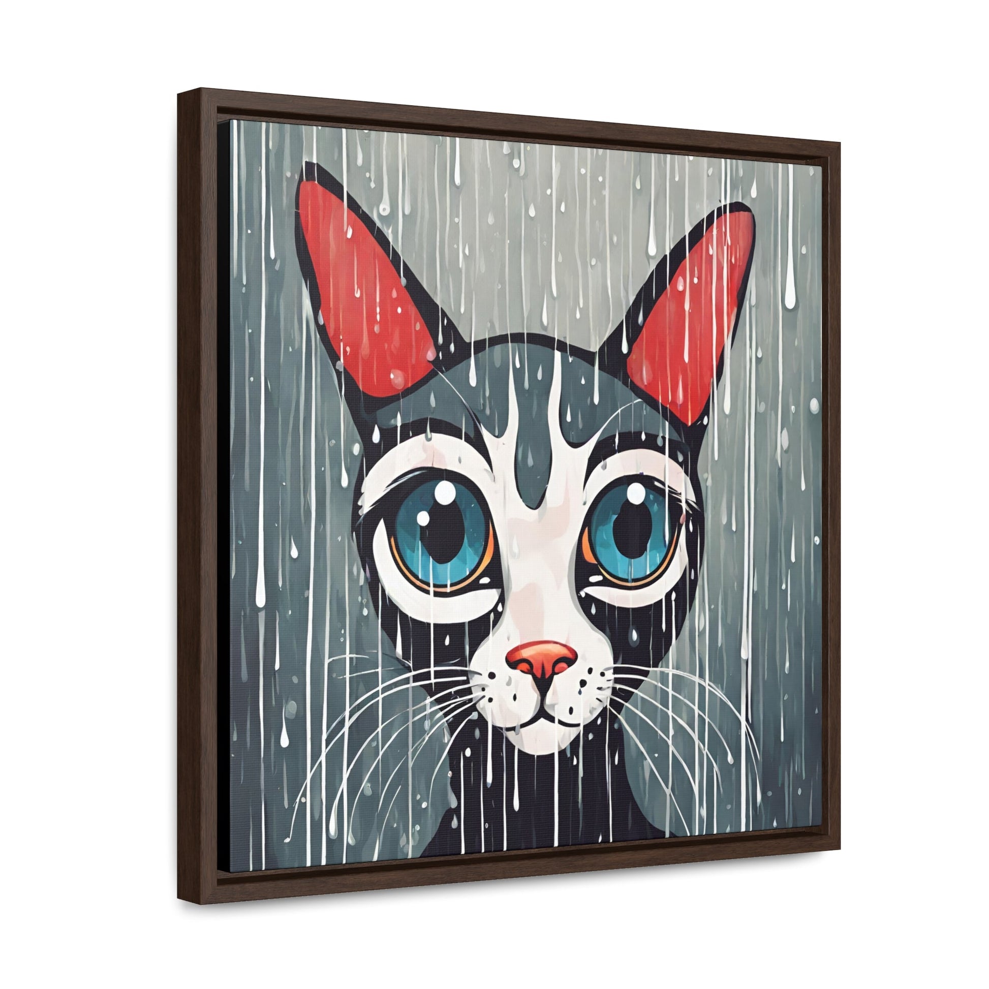 Blue Eyed Cat Gallery Canvas Wraps, Square Frame - Canvas - Epileptic Al’s Shop