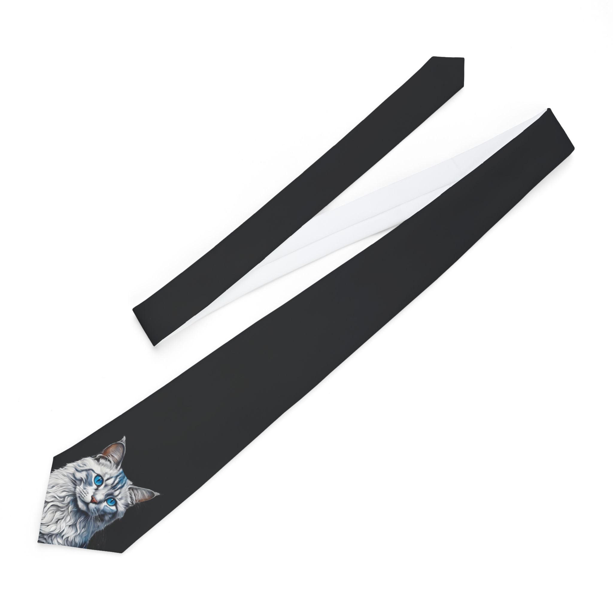 Blue Eyed Kitty Necktie - Clothing, Neckties - EpiAl's Shop