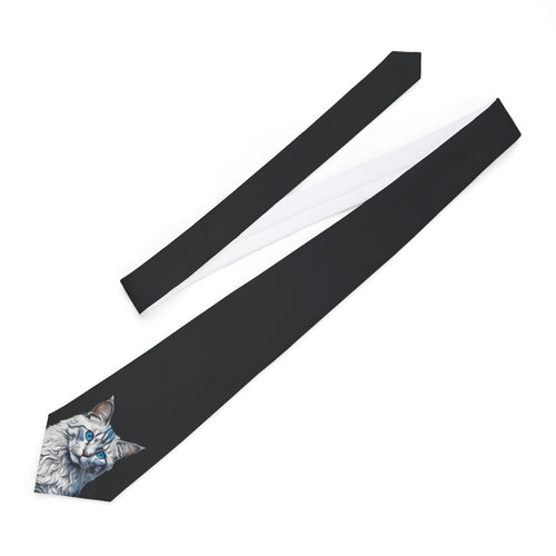 Blue Eyed Kitty Necktie - Clothing, Neckties - EpiAl's Shop