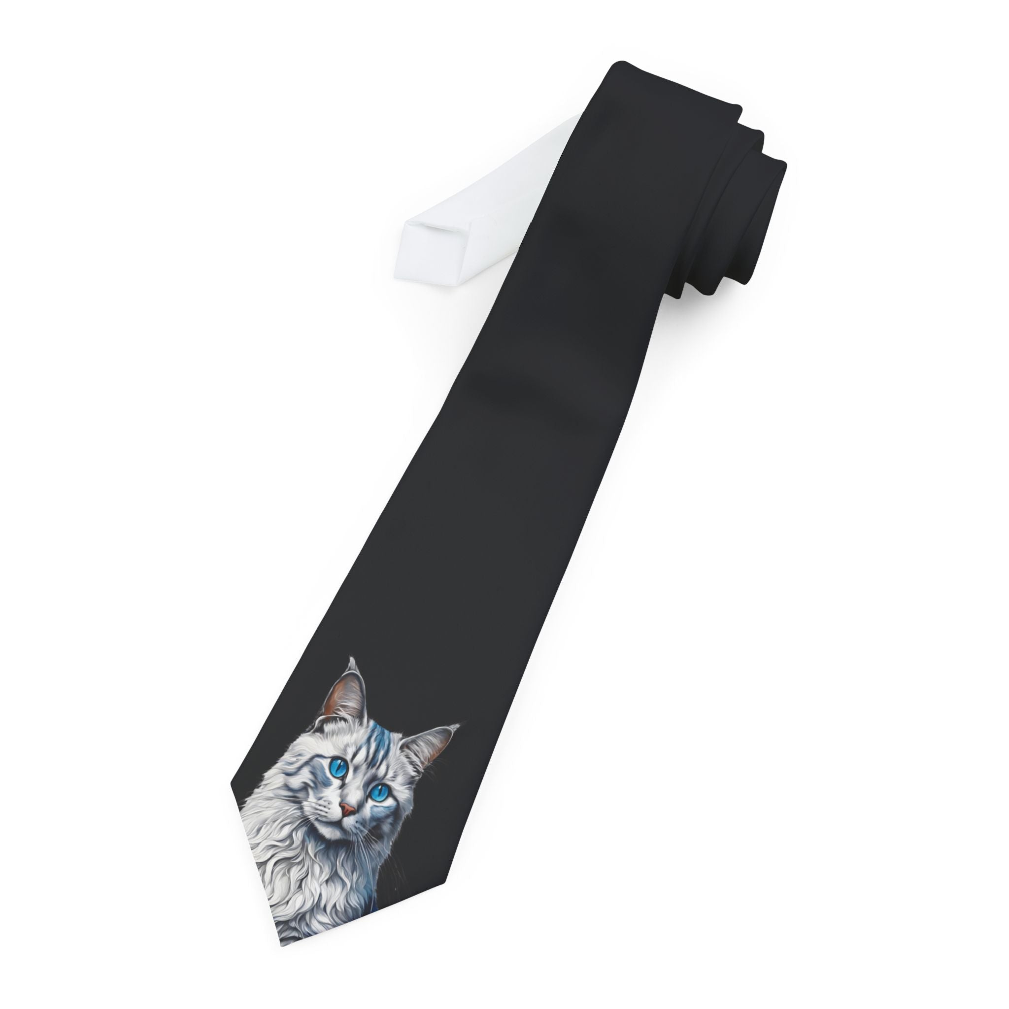 Blue Eyed Kitty Necktie - Clothing, Neckties - EpiAl's Shop