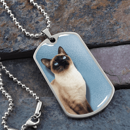 Blue Eyed Siamese Necklace - Jewelry, Necklaces - EpiAl's Shop
