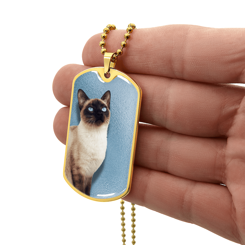 Blue Eyed Siamese Necklace - Jewelry, Necklaces - EpiAl's Shop