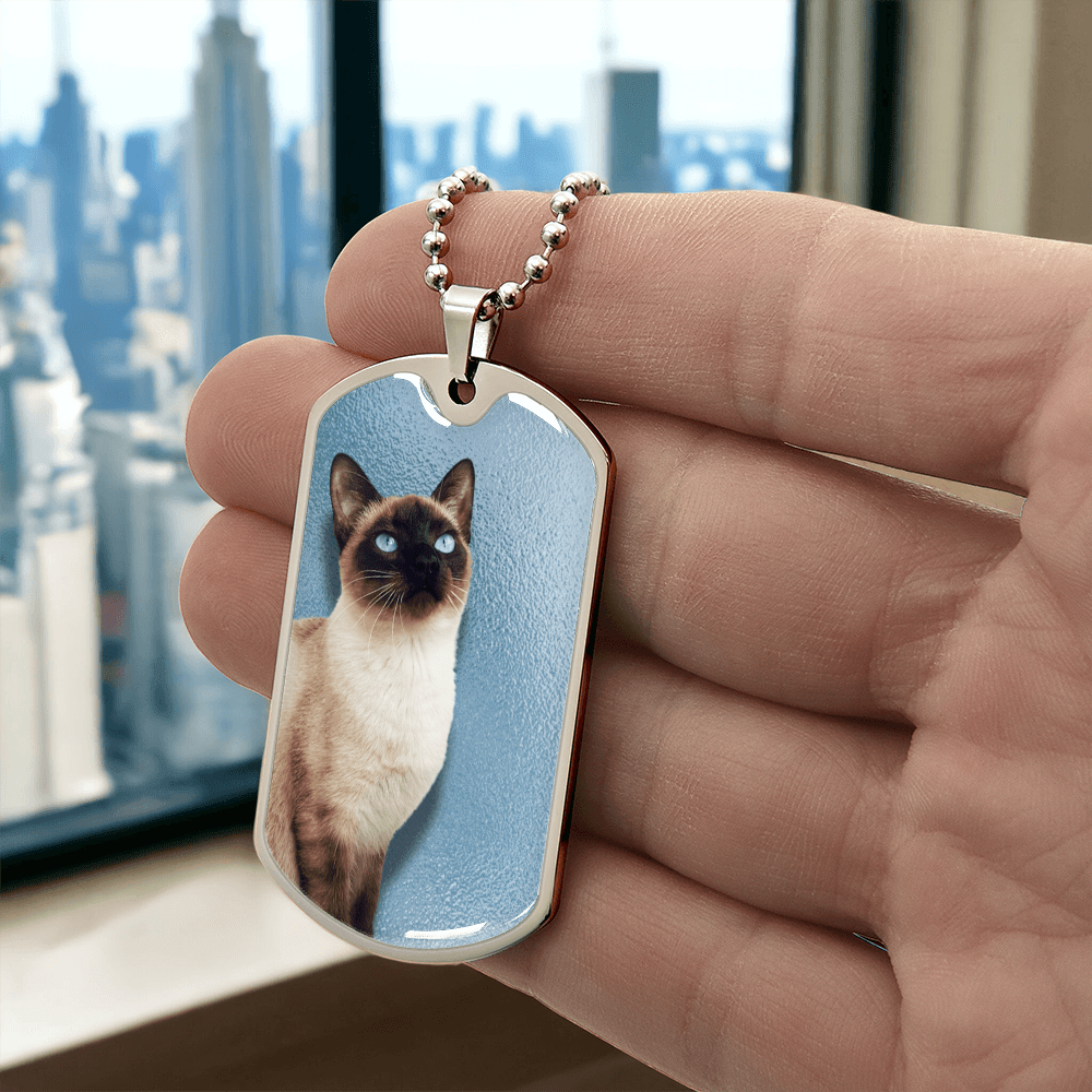 Blue Eyed Siamese Necklace - Jewelry, Necklaces - EpiAl's Shop