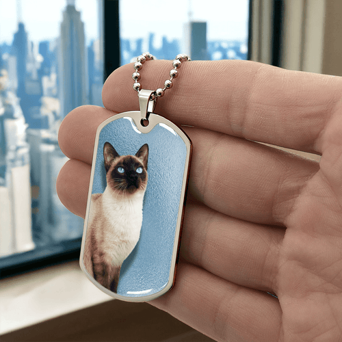 Blue Eyed Siamese Necklace - Jewelry, Necklaces - EpiAl's Shop
