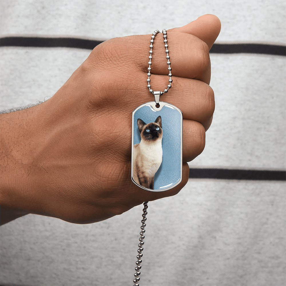 Blue Eyed Siamese Necklace - Jewelry, Necklaces - EpiAl's Shop