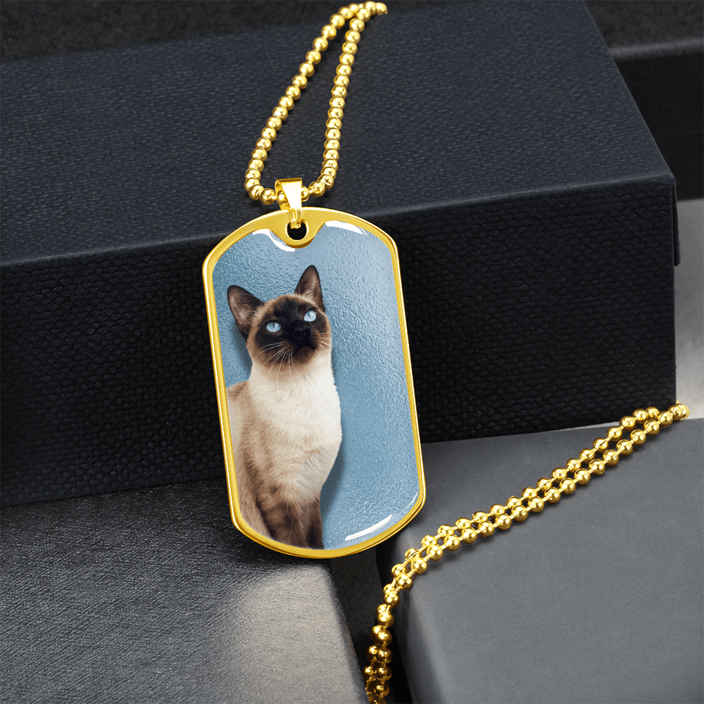 Blue Eyed Siamese Necklace - Jewelry, Necklaces - EpiAl's Shop