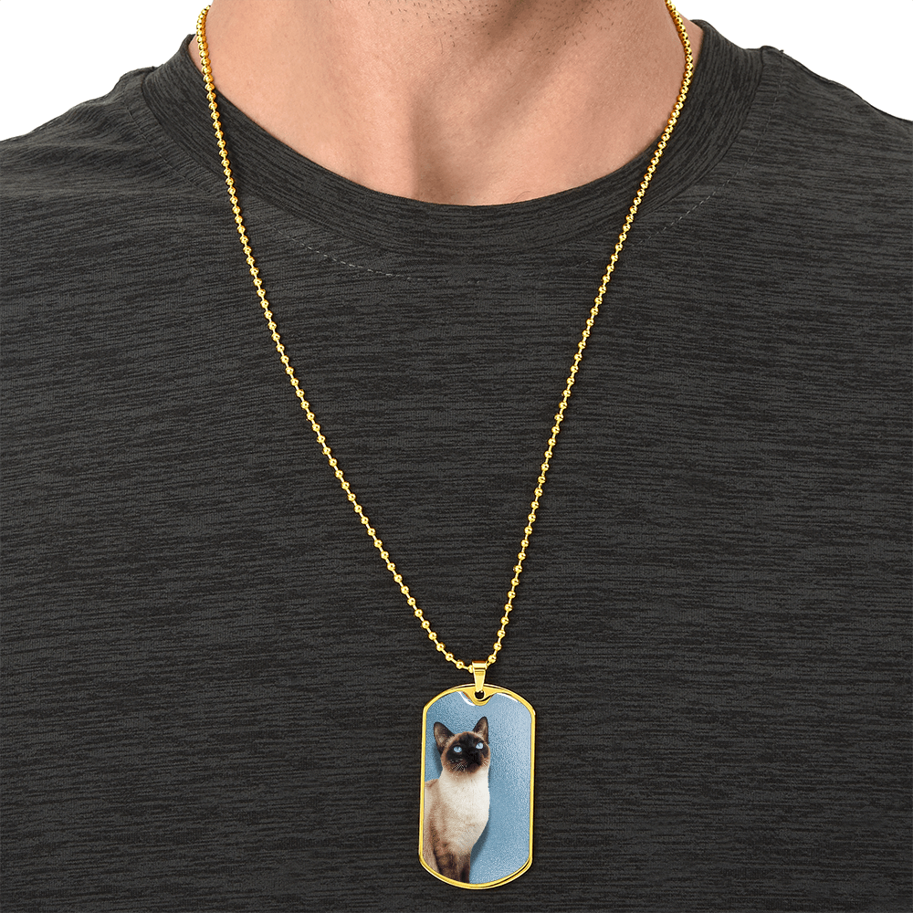 Blue Eyed Siamese Necklace - Jewelry, Necklaces - EpiAl's Shop
