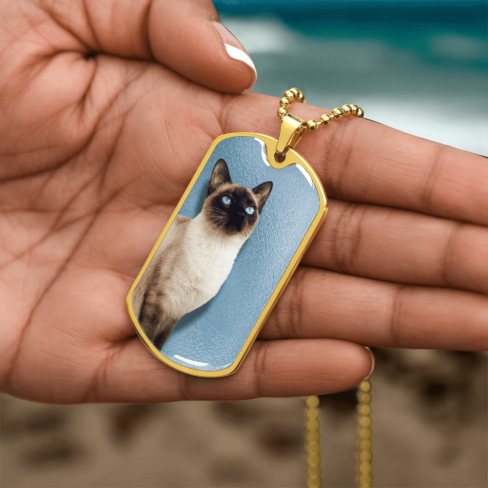 Blue Eyed Siamese Necklace - Jewelry, Necklaces - EpiAl's Shop