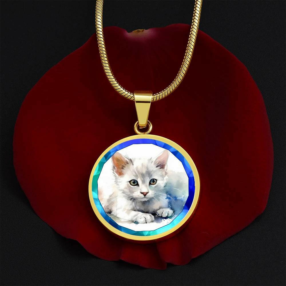 Blue Kitty Necklace - Jewelry - Epileptic Al’s Shop
