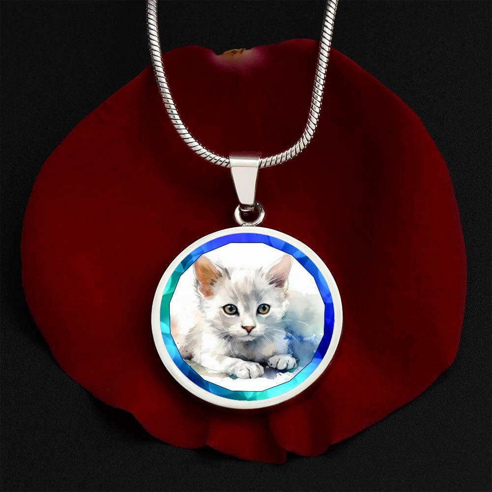 Blue Kitty Necklace - Jewelry - Epileptic Al’s Shop