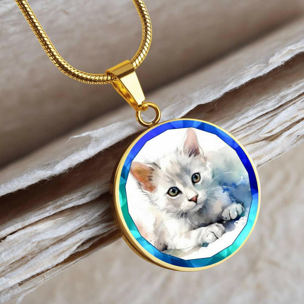 Blue Kitty Necklace - Jewelry - Epileptic Al’s Shop