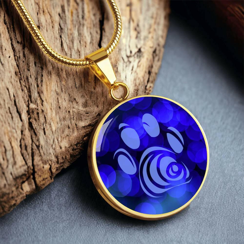 Blue Paw Necklace - Jewelry - Epileptic Al’s Shop